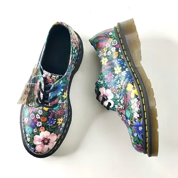 NWT Dr Martens 1461 Wanderlust Floral Oxfords Women’s 5 Lace Up Shoes - Picture 1 of 8